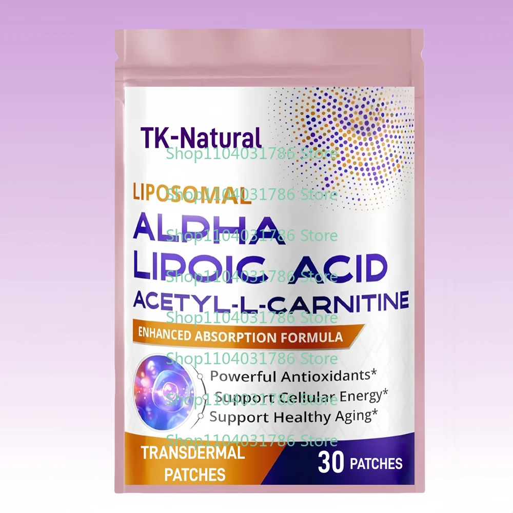 

30 Patches Alpha Lipoic Acid Acetyl-L-Carnitine Transdermal Patches - Support Bladder Cleanse, Urinary Tract Health