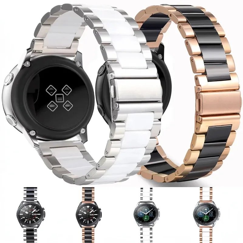 22mm Metall+Keramik-Armband für Huawei Watch 5 GT6-5-4-3-2 Pro 46mm Armband Amazfit Active Max/Helio/Bip 6-5/Balance 2-1