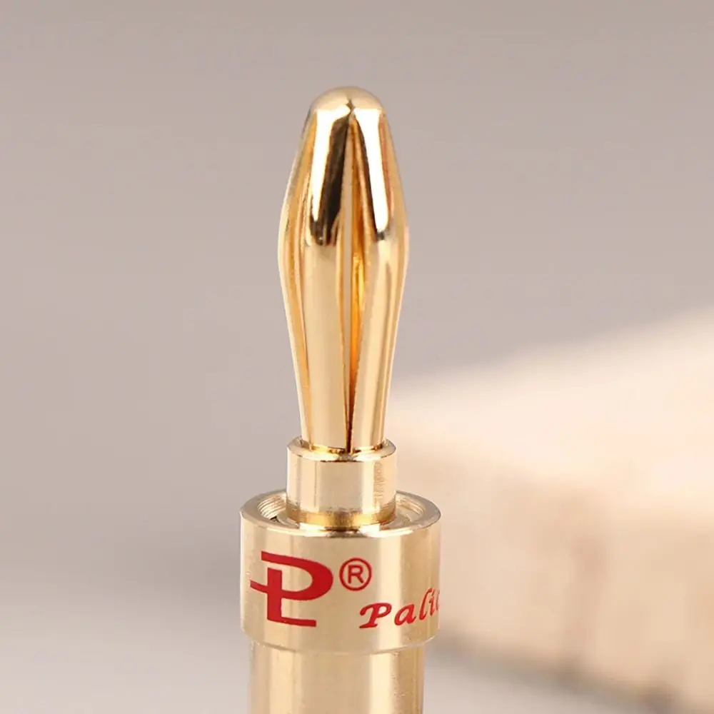 2Pcs Gold-plated Copper Cross Banana Speaker Plug Black Red for Speaker Wire Amplifier Audio Connector Adapter