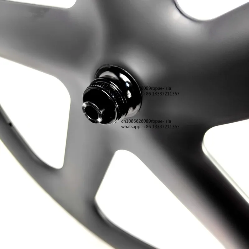 SP-TL5 700C Full Carbon Road /Track Tubeless Bicycle Wheels 24mm Width 55.7mm Depth Fives Spoke Carbon Wheels 5