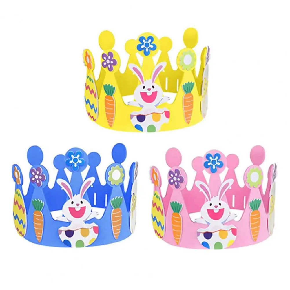 Juego de pegatinas de espuma de conejo para decoración de fiesta de primavera, pegatinas de espuma autoadhesivas, flor de huevo de Pascua Feliz para el hogar