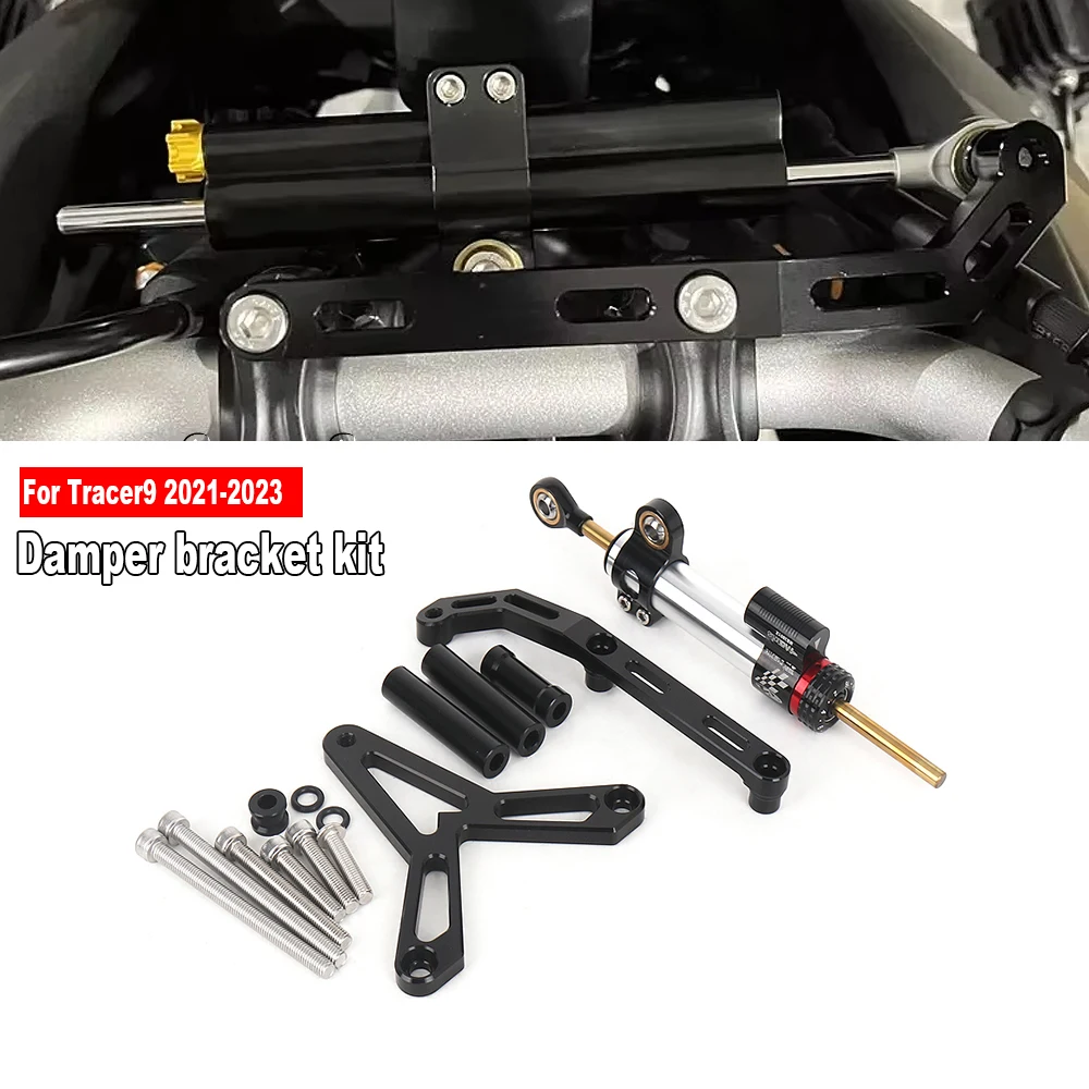 

For Yamaha Tracer 9 GT Tracer9 TRACER 9 2021 2022 2023 NEW Motorcycle Steering Stabilizer Damper bracket kit accessories