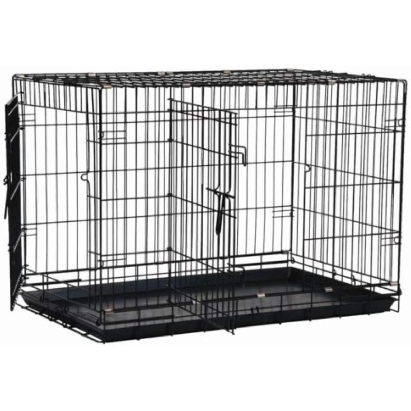 US Precision Pet Products Two Door Great Crate Wire Dog Crate, 42 Inch, For Pets 70-90 lbs, With 5-Point Locking System