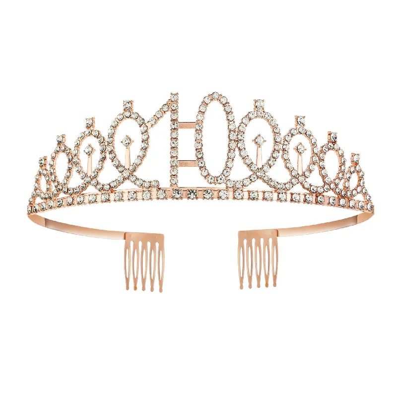 Birthday Tiara Crown and Sash for Women Girls Sweet 13th 16th 21st 30th 40th 50th 60th Birthday Party Decoration Favor Gifts - view 5