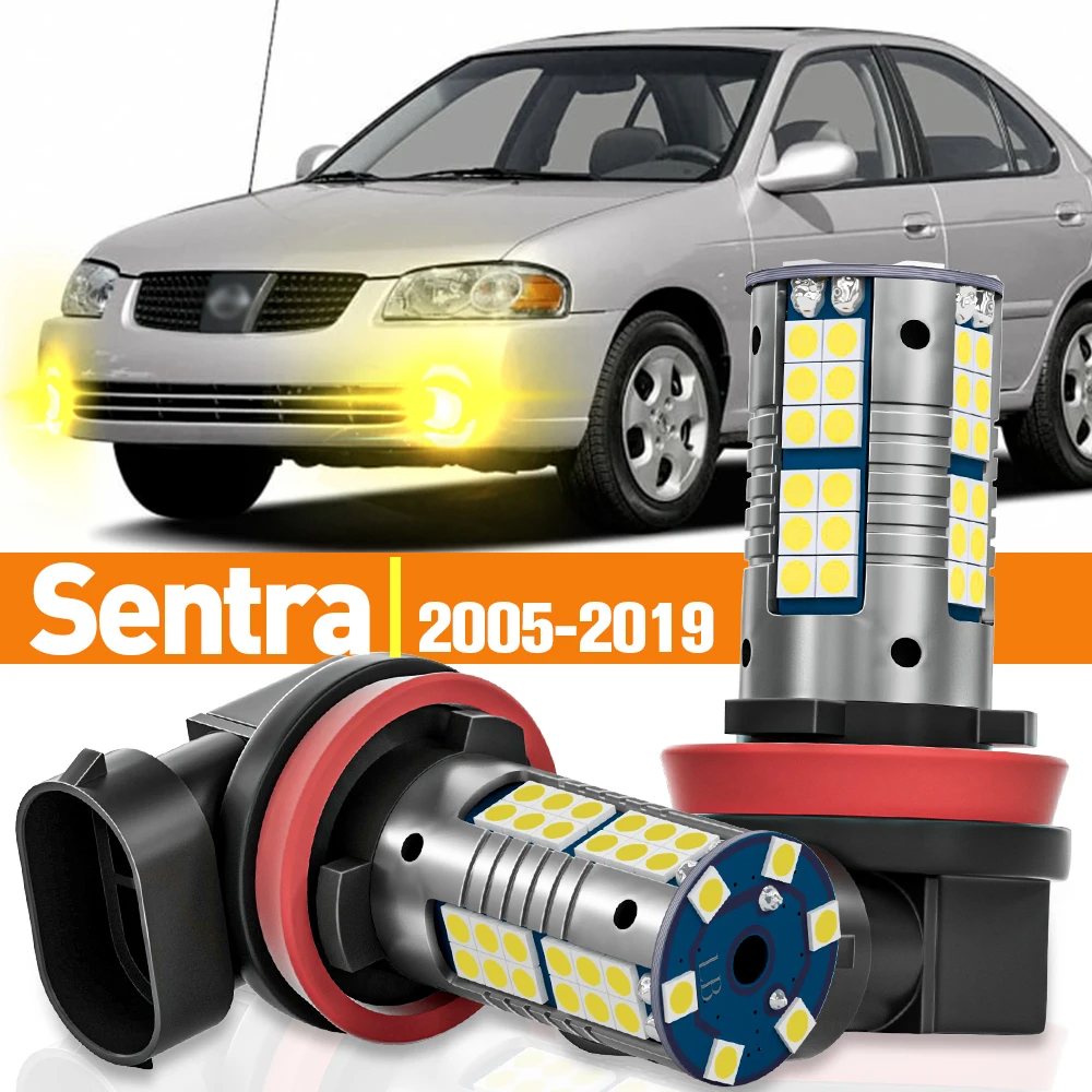 2pcs fendinebbia a LED per Nissan Sentra 2005-2019 2006 2007 2008 2009 2010 2011 2012 2013 2014 2015 2016 accessori lampada Canbus