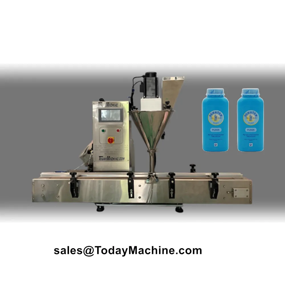 آلة تعبئة اوجير شبه أوتوماتيكية لمسحوق منظف الحليب الجاف لدقيق القهوة والتوابل