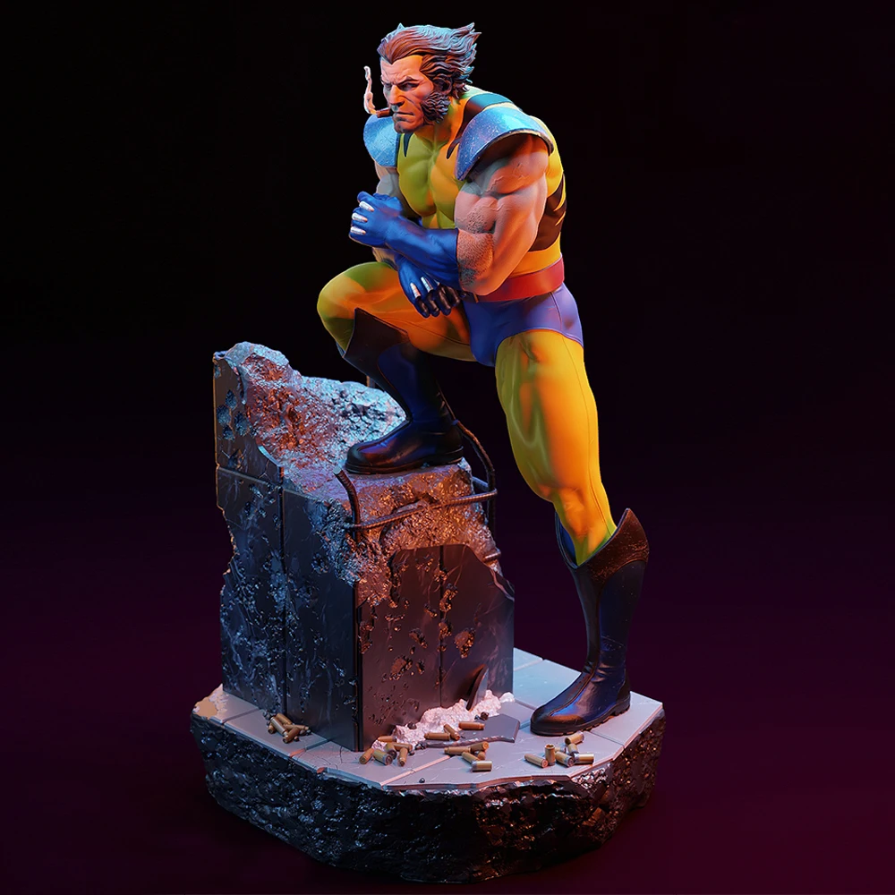 1:18 High-Detail Kael Clawshadow Anime Figures | 3D Resin Miniature | Unpainted Claw Lycan Hunter Model Kit (A1137)