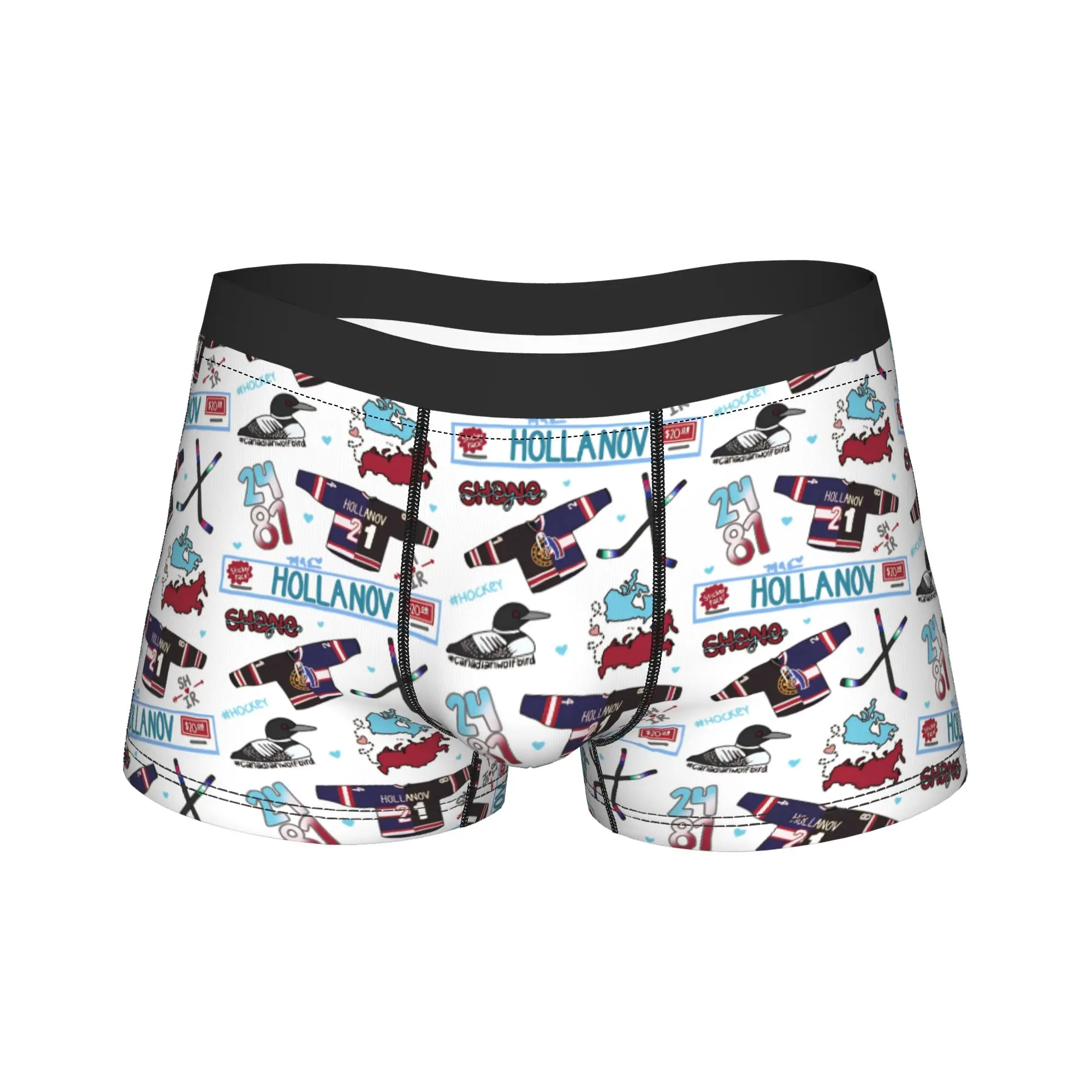 Men's Heated Rivalry Boxer Briefs Shorts Panties Polyester Underwear Shane and Ilya Homme Funny Plus Size Underpants