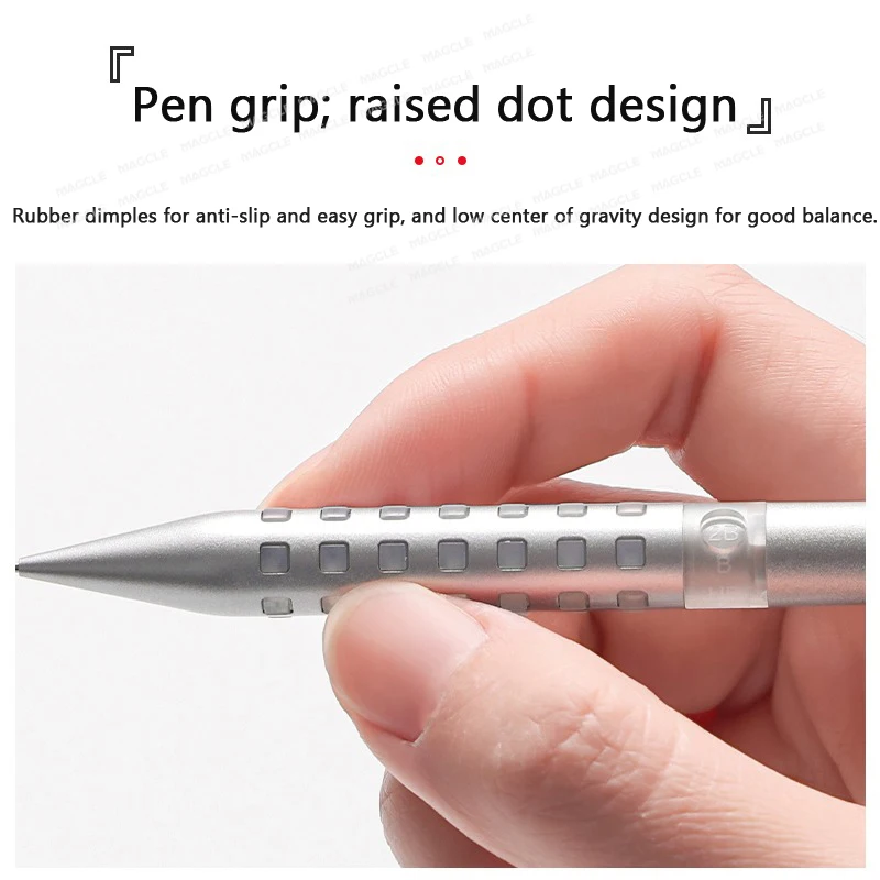 Pentel Smash Q1005 Art Drawing Metal Activity Mechanical Pencil Low Center of Gravity Slip-Resistant 0.5mm For Sketching,Writing - view 5