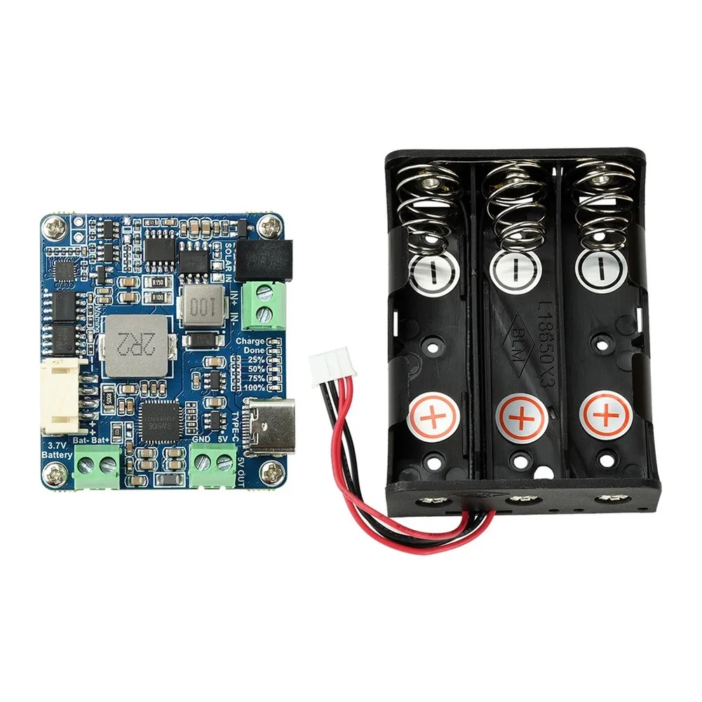 1Pc 6-24V Solar Power Management Module 5V 3A For Lithium Battery Charging DIY Alternative Energy Supplies Kit