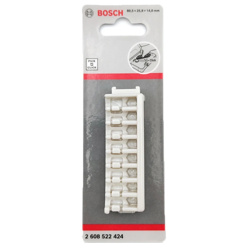 BOSCH 2608522424 Pick&Click Drill Bit Holder 8-Slot For Screwdrivers Head Bracket Plastic Portable Storage Tool Attachments