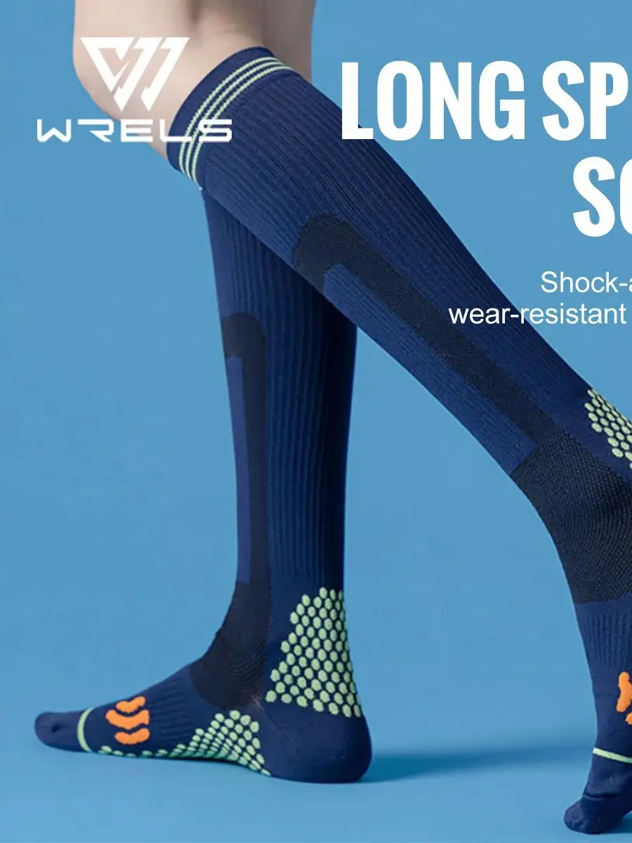 AliExpress WRELS Sport Compression Socks Shock-Absorbing Anti-Slip Varicose Veins Socks Absorb Moisture Sweat Running Cycling Travel Socks