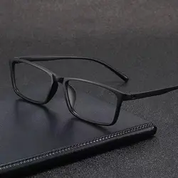 Mirror Frame Tr90 Square Eyeglass Frame Eyewear Protection Portable Glasses Frame Empty Frame Without Pieces Black
