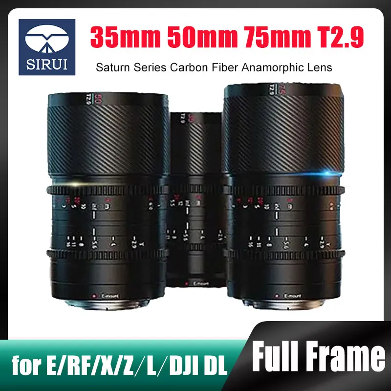 

SIRUI 35mm/50mm/75mm T2.9 Full Frame Cine Lens For DJI DL Sony E Canon RF Fuji X Nikon Z Leica/Panasonic/Sigma/BMPCC6K L