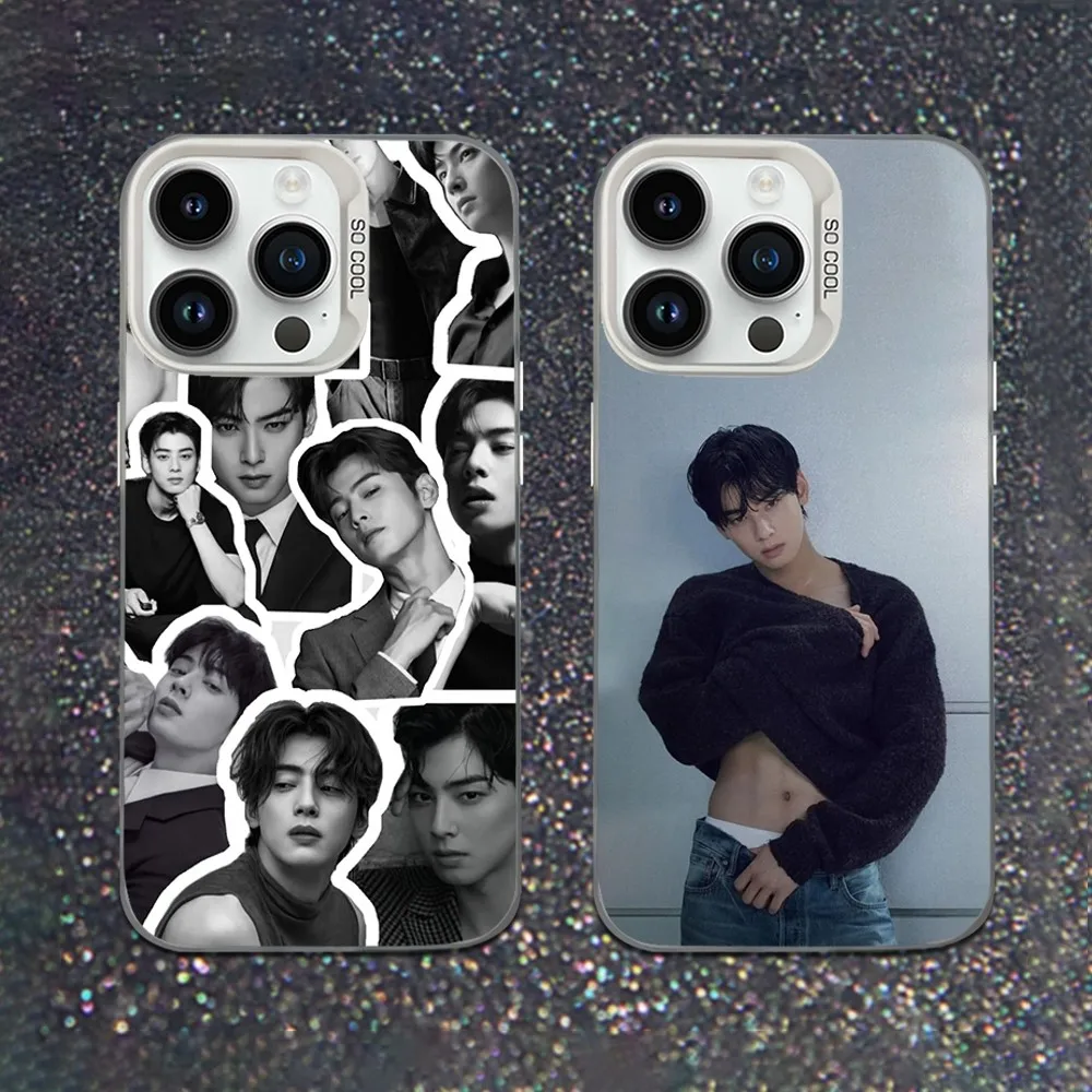 

Actor C-Cha E-Eun W-Woo Phone Case For iPhone 16,15,14,13,12,11,Mini,Pro,SE,MAX White Matte Shockproof Cover