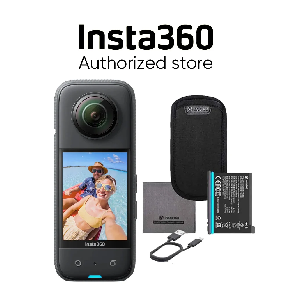 Insta360 X3 Action Camera 5.7K 360 4K/30 72MP Photo Live Streaming 10m Waterproof Helmet Video Recording Sport Insta 360 X3 Cam