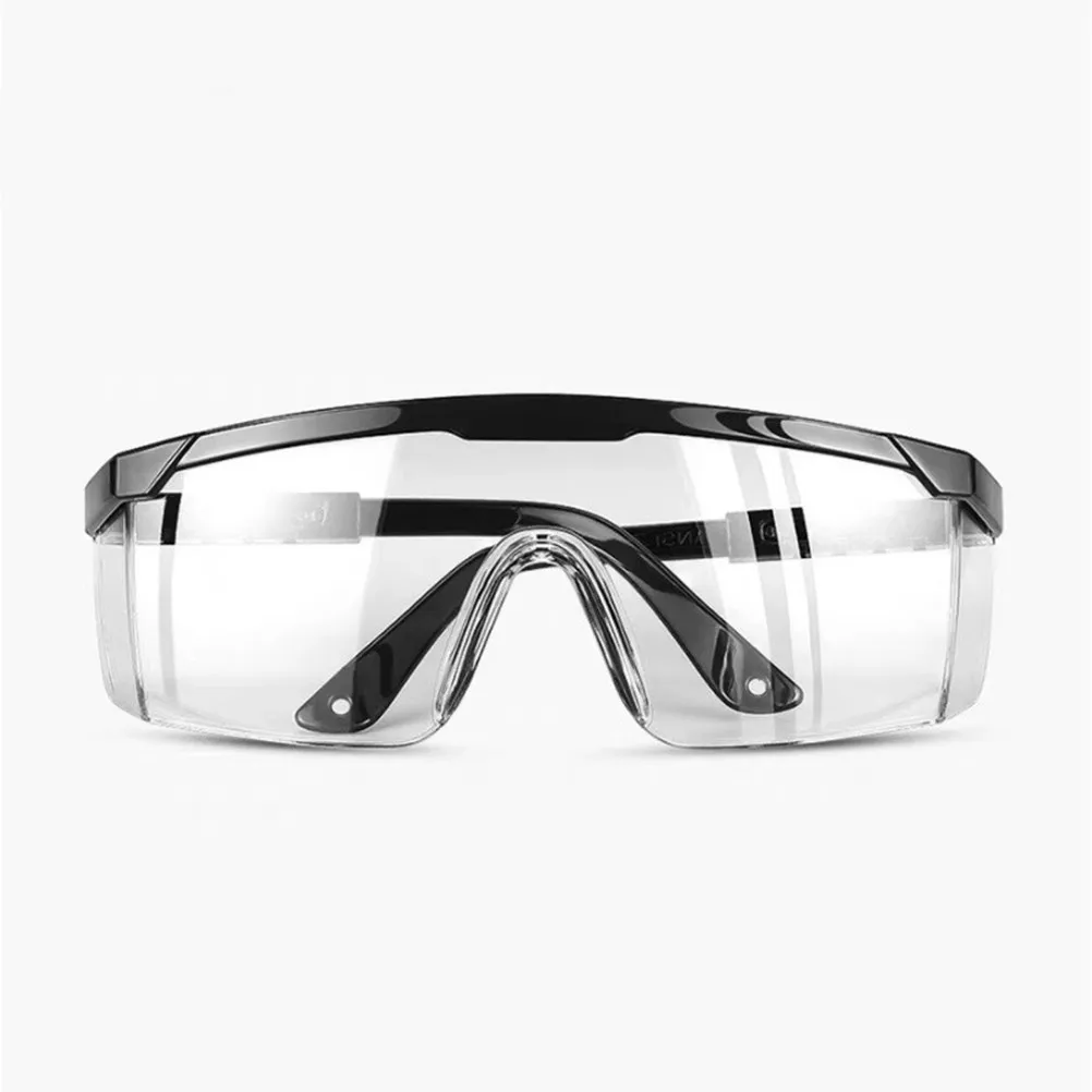 

Anti Sand Spray Eye Protection Goggles Black for Men Women Adjustable Four Gear Telescopic Legs Lightweight Outdoor Safety