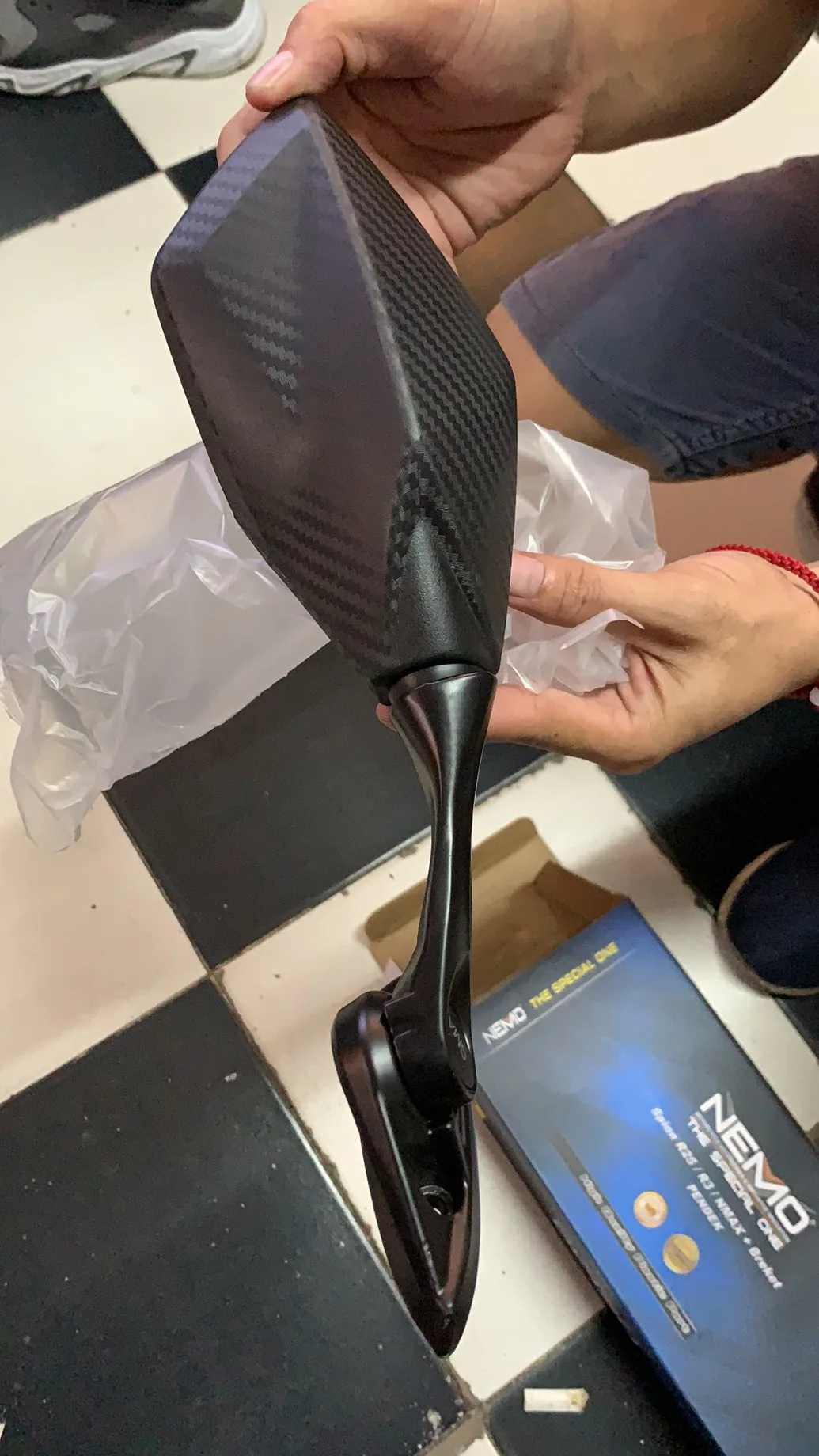 مرآة الرؤية الخلفية NEMO 1005 CBR250R مرآة جانبية NINJA Nmax R25 R3 مرايا خلفية لملحقات الدراجة النارية Yamahas Hondas
