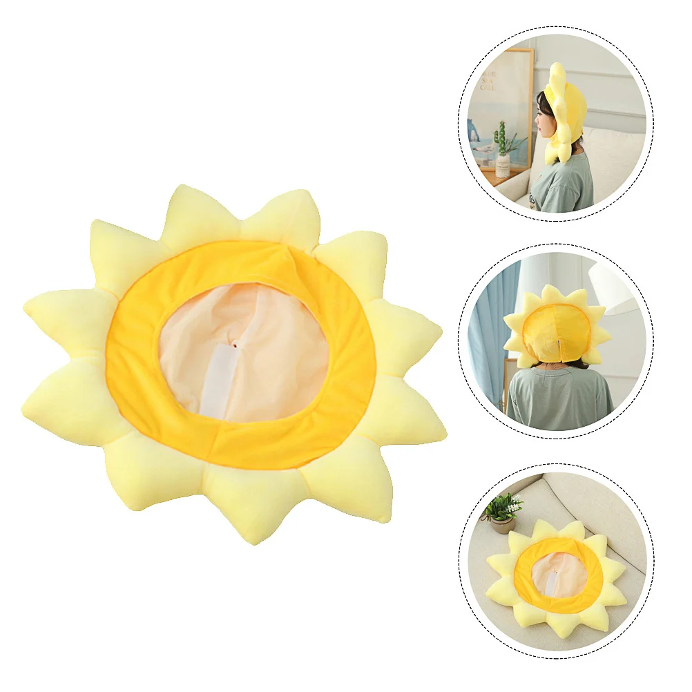 

1Pcs Sunflower Shaped Hat Cute Party Headwear for Cosplay Festival Event Photography Decorative Costume Prop Easy on Off Not