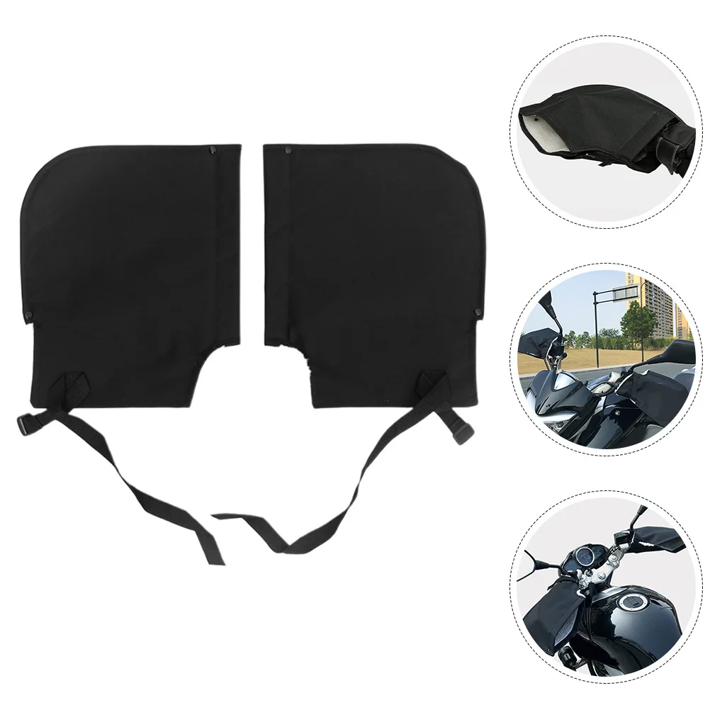 

2Pcs Waterproof Windproof Gloves Thermal Motorcycle Handlebar Mitts Cold Weather Snowmobile Winter Cycling Gear