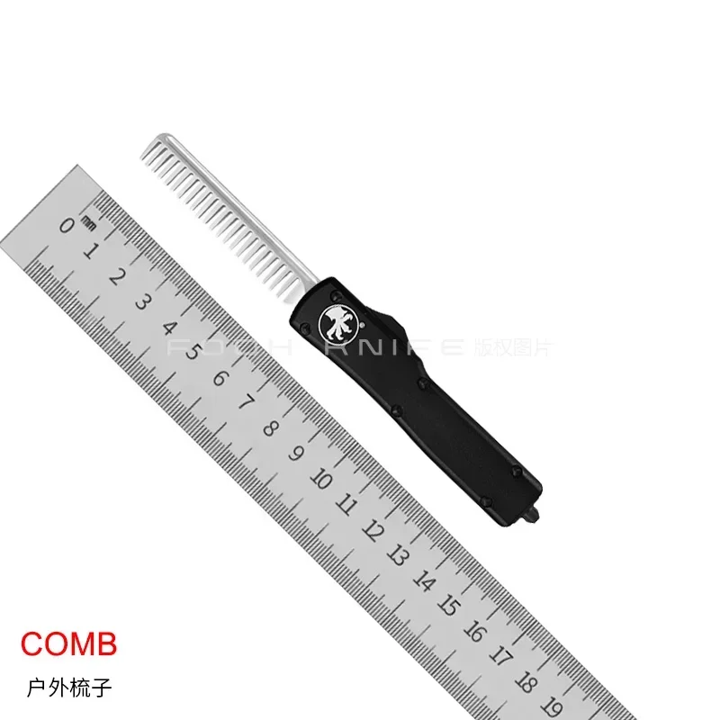 FOOH KNIFE STUDIO UTX-70 UT UTX 70 MICRO ULTRA TECH التكتيكية والعتاد Ultratech UTX70 D2 الصلب CNC 6061 الألومنيوم EDC أداة مشط