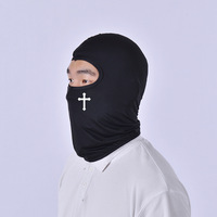 Breathable Black Cross Balaclava Face Ski Mask Perfect for Bicycle, Motorcycling, Hiking,Skiing for Outdoor Sports Tool