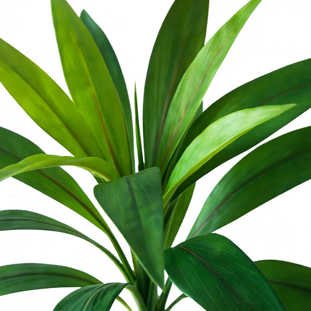 45 cm, 17 Blätter, künstliche Dracaena-Pflanzen, künstliche Palme, tropische Kunstpflanze, Cycas-Baumzweig für Haus- und Gartendekoration – Detail 7