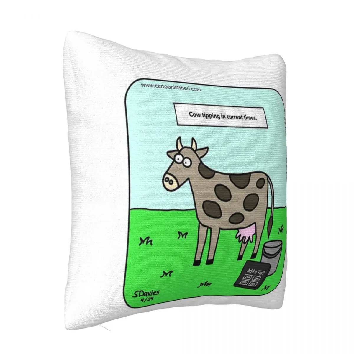 Cow Tipping Cartoon Sofa Cover Decorative Pillows Covers For Bed Pillows Pillow Case Pillow Cover