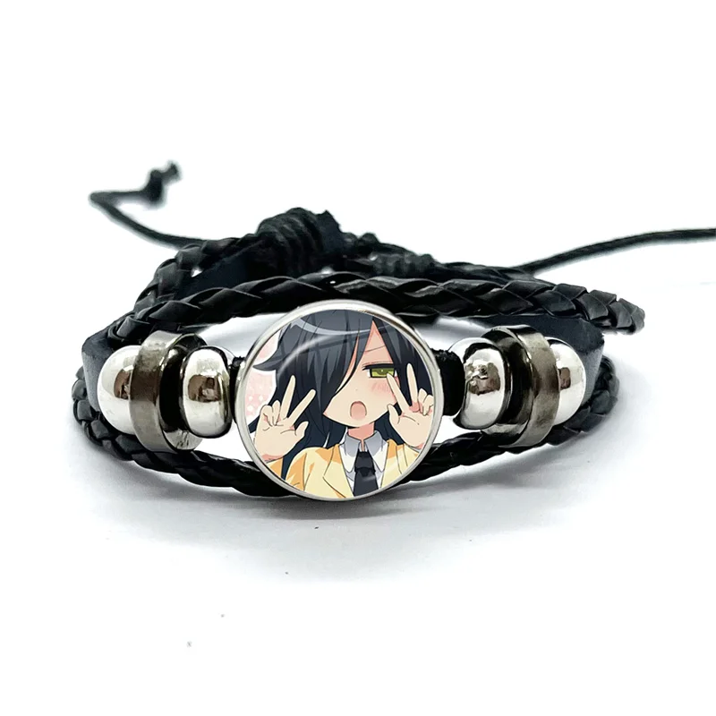 Cartoon Watamote Kuroki Tomoko  Bracelets Art Multilayer Braided Bracelets Bangles Handmade Jewelry Gifts