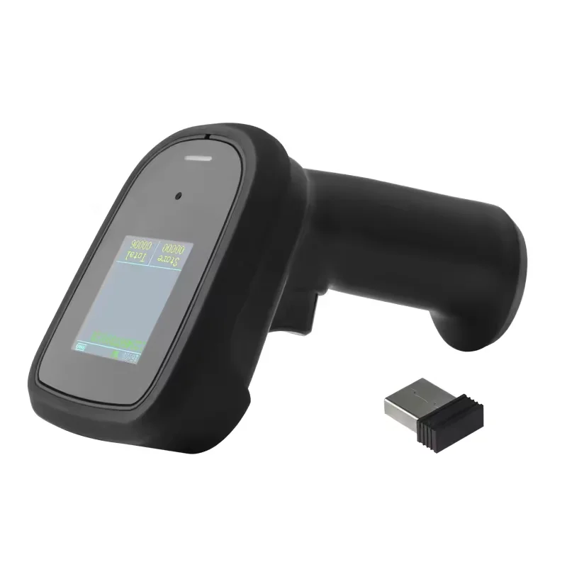 Efficient 1D 2D CMOS Wireless 2.4G Bluetooth QR Code PDF417 Barcode Scanner for High-Density Logistics and Supermarket