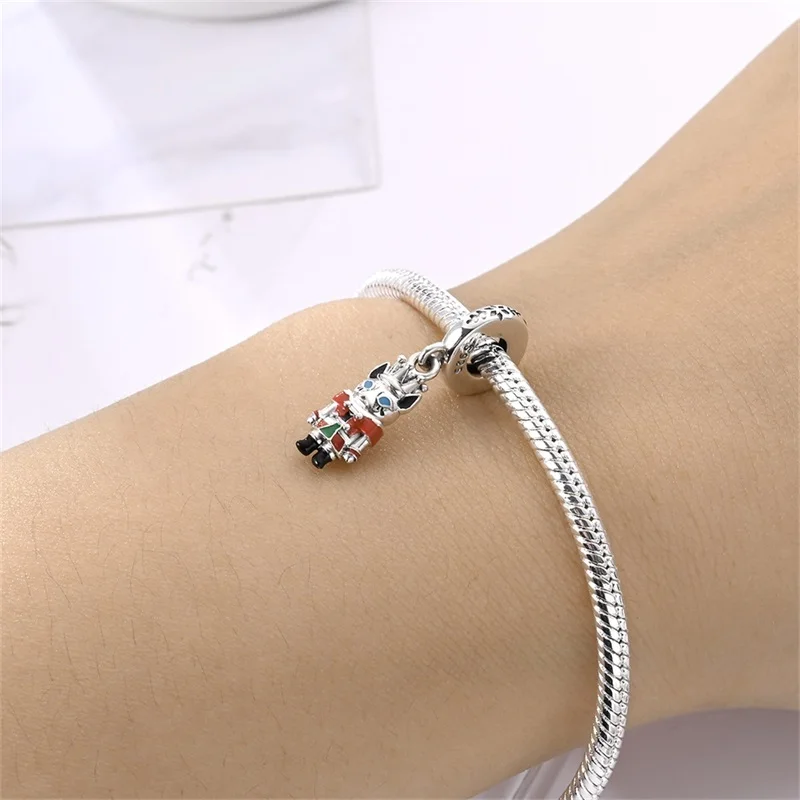 الشتاء عيد الميلاد خرافة سلسلة 2025 الخرز 925 فضة كسارة البندق سحر المرأة مجوهرات DIY هدية