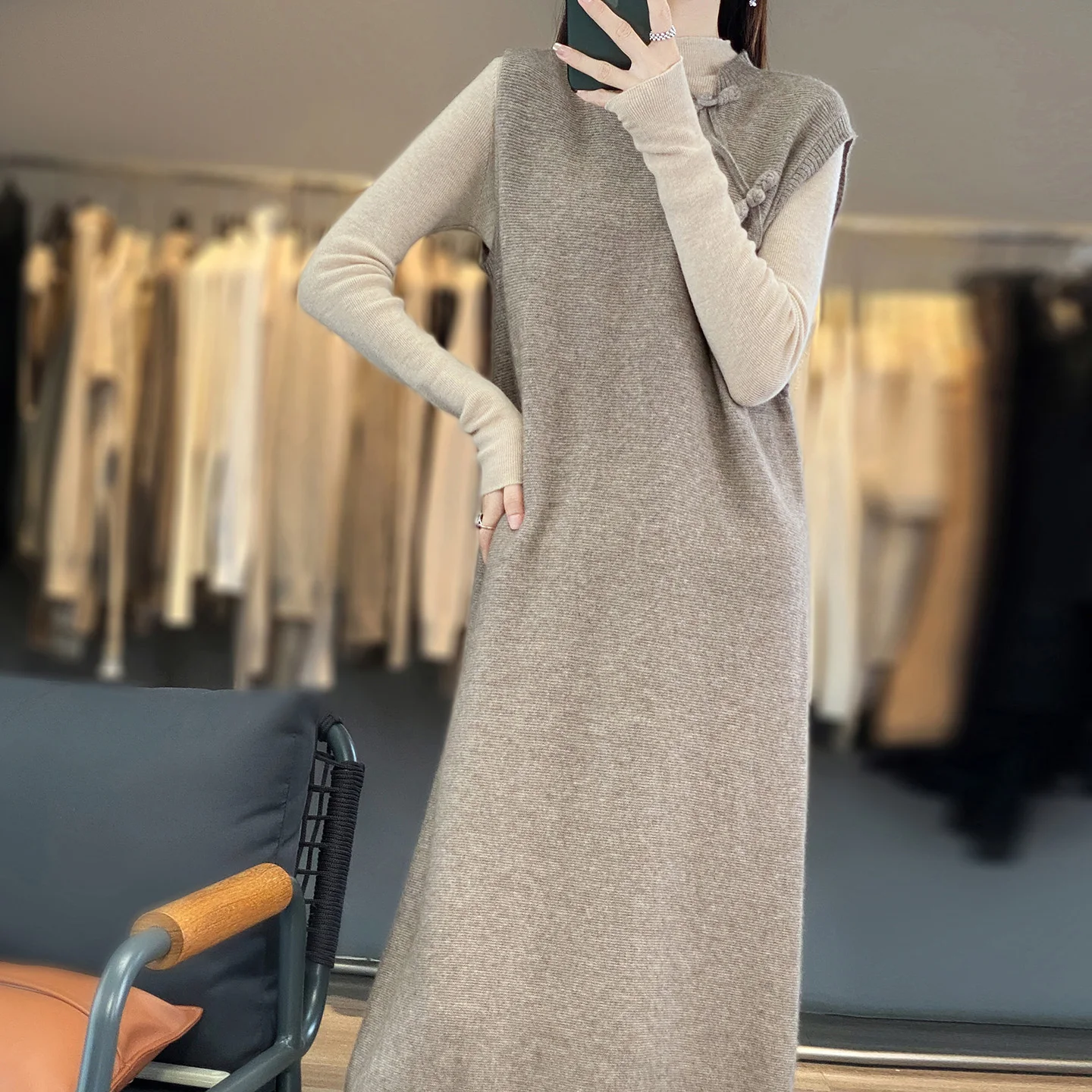 100% Czysta Wełna Damska Jesie – Winter Clothing Layers recenzja i cena
