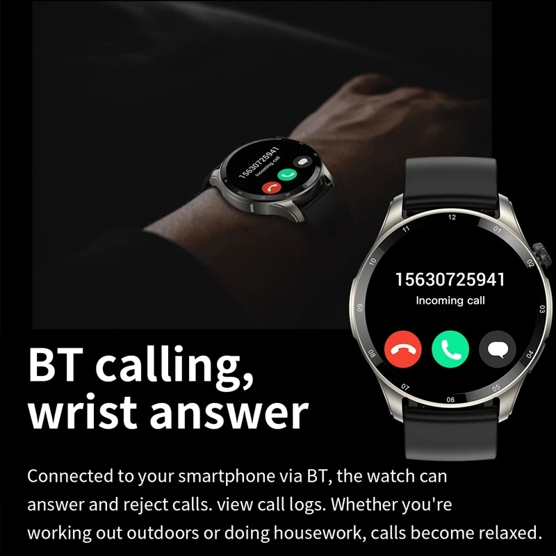 GTR 4 ساعة ذكية للرجال بلوتوث دعوة مراقبة نسبة الأكسجين في الدم الرياضة جهاز تعقب للياقة البدنية Smartwatch E26 لشاومي هواوي 2025 جديد