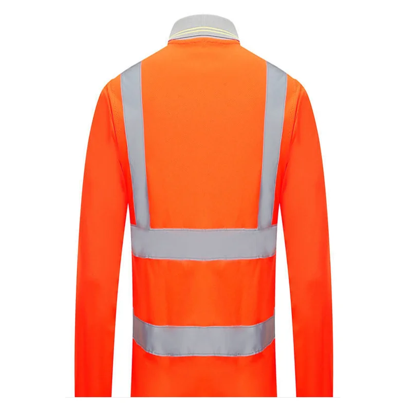 2022Outdoor Shirt Fluorescent High Visibility Safety Work Shirt Summer Breathable Work T Shirt Reflective Vest t-shirt Quick Dry