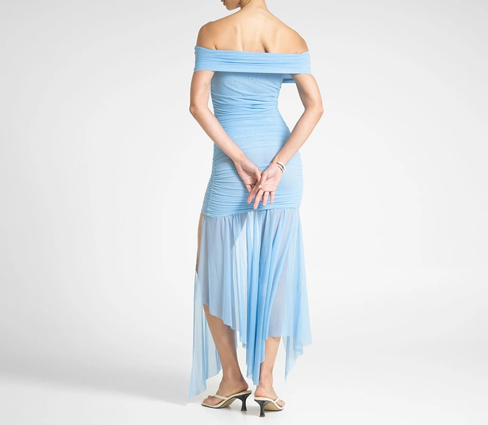 2025 Primavera y novedad de verano vestido Sexy para mujer elegante sin tirantes Color sólido plisado cinta cintura adelgazante Falda corta