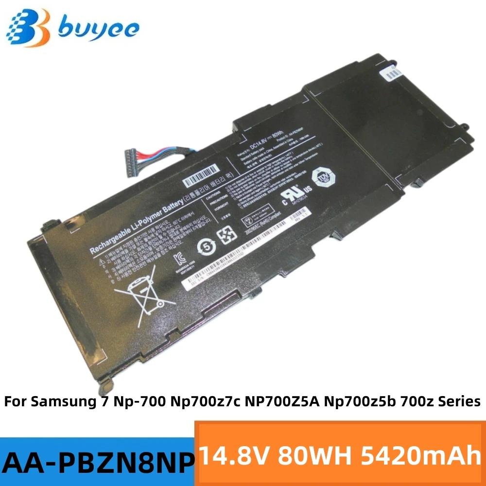 

Original AA-PBZN8NP Laptop Battery For Samsung 7 NP700 700Z NP700Z5B Series Notebook 1588-3366 P42GL5-01-N01 14.8V 80Wh 5420mAh