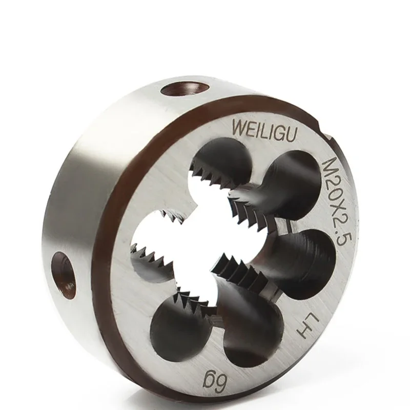 Thread Die Left Hand Metric Round Die M2 M2.5 M3 M4 M5 M6 M8 M10 M12 M14~ M20 Alloy Steel Metal Cutting Tools For Metal Working