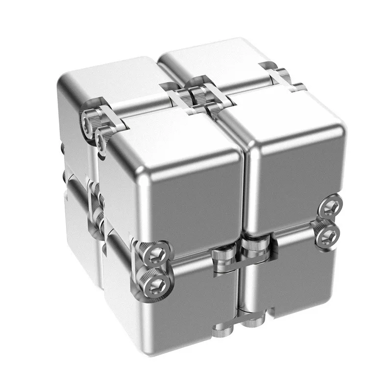 Fashion Metal Infinite Magic Cube New Unique Upgraded Disassembled Assembled Developing Intelligence Decompression Toy