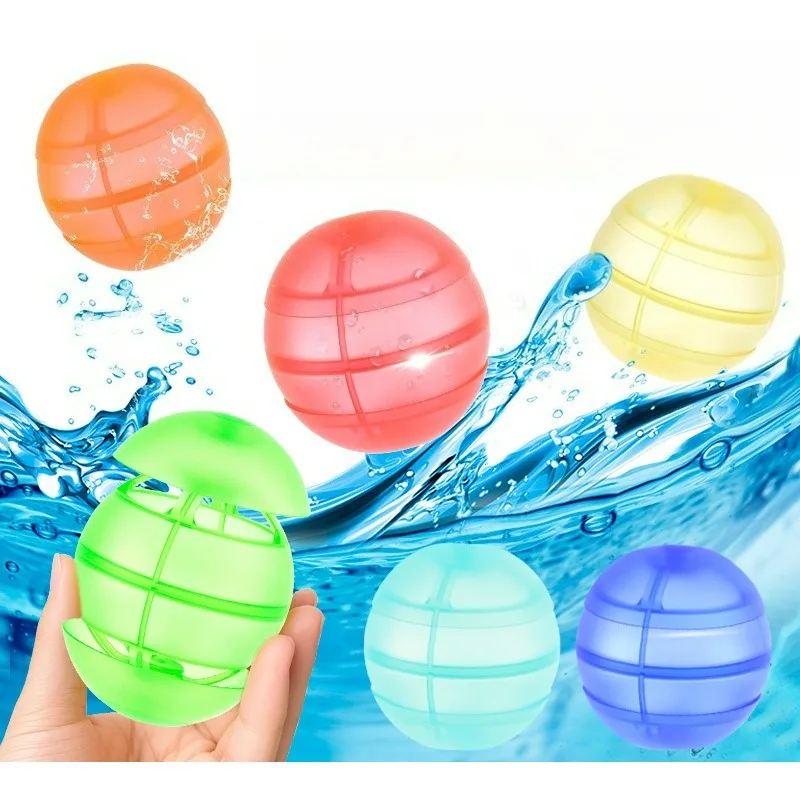 

Silicone water balls Water Balloon Double Opening Silicone Reusable Water ball Self Sealing Water Bomb Splash Balls for Kids