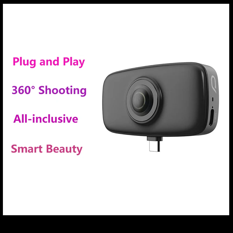 Qoocam Fun Vlog Fun Anti Shake Panoramic Camera Android C-type USB Portable 360 Degree Camera