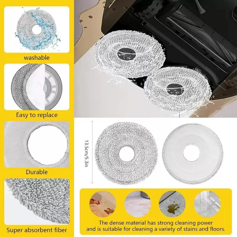 Dreame L10s Ultra Gen2 / L10s Pro Ultra Heat Vacuum Cleaner Replacement Accessories Main Side Brush HEPA Filter Mop Dust Bag