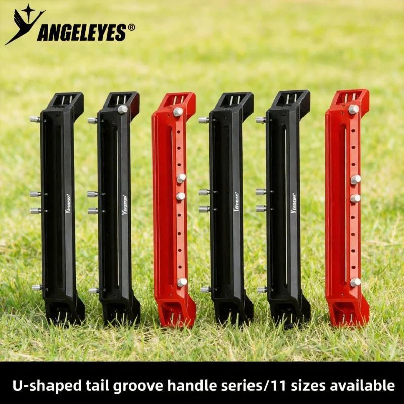 Angeleyes U-Shaped Dovetail Groove Handle Hoop Connection Guide Rail Accessories Red & Black - Hardware Joinery Tool
