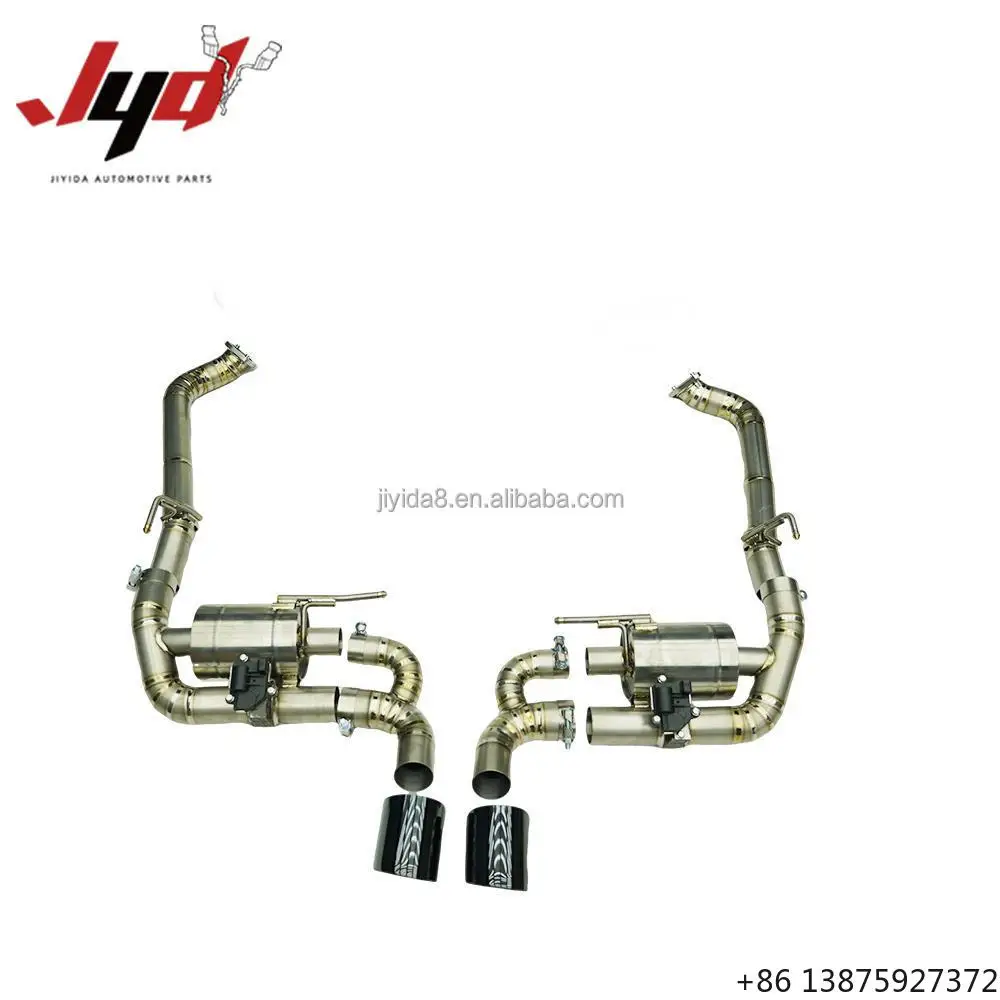 

Выхлопная система Catback из 5 титановых труб 76 мм, синяя, с эффектом обжига, для Boxster 718 2.0T, с клапаном, простая установка