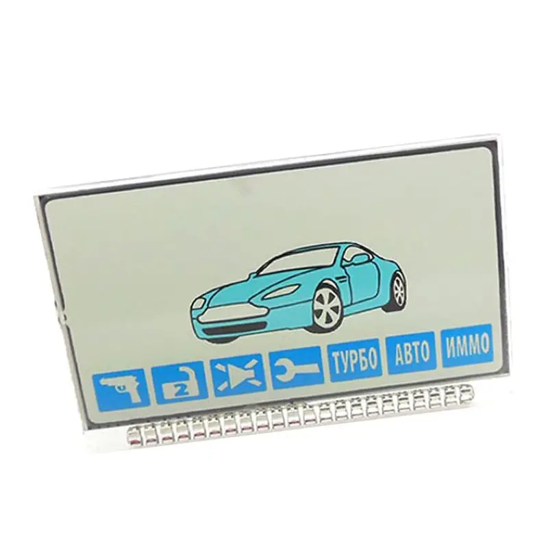 A61 Lcd display Screen Metal Pin for Russia Two Way Car Alarm System Key Starline A61 LCD Remote Control Keychain