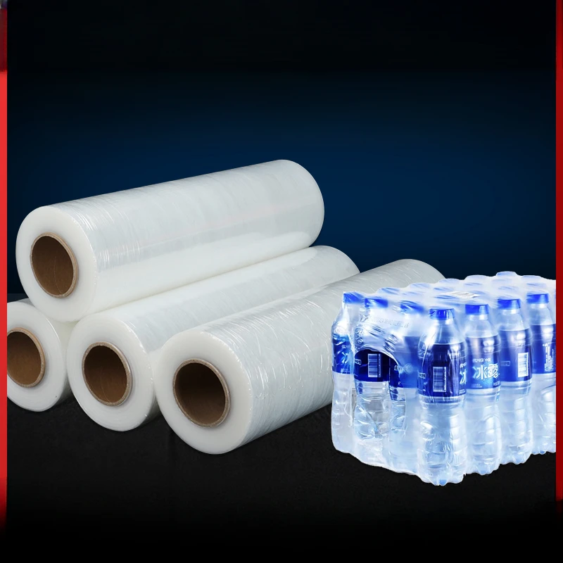 PE Thick Heat Shrink Films Mineral Water Glass Water Beer Beverage Packaging Plastic Film 0.2mm Thick Shrinkable Tubing Membrane