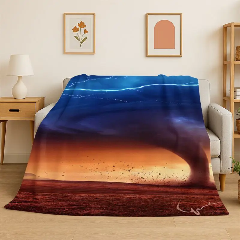 Dragon China Loong Cartoon Flannel Blanket Soft Throw Blanket for Bedroom Living Room Bed Travel Camping Picnic Nap Cover Gift