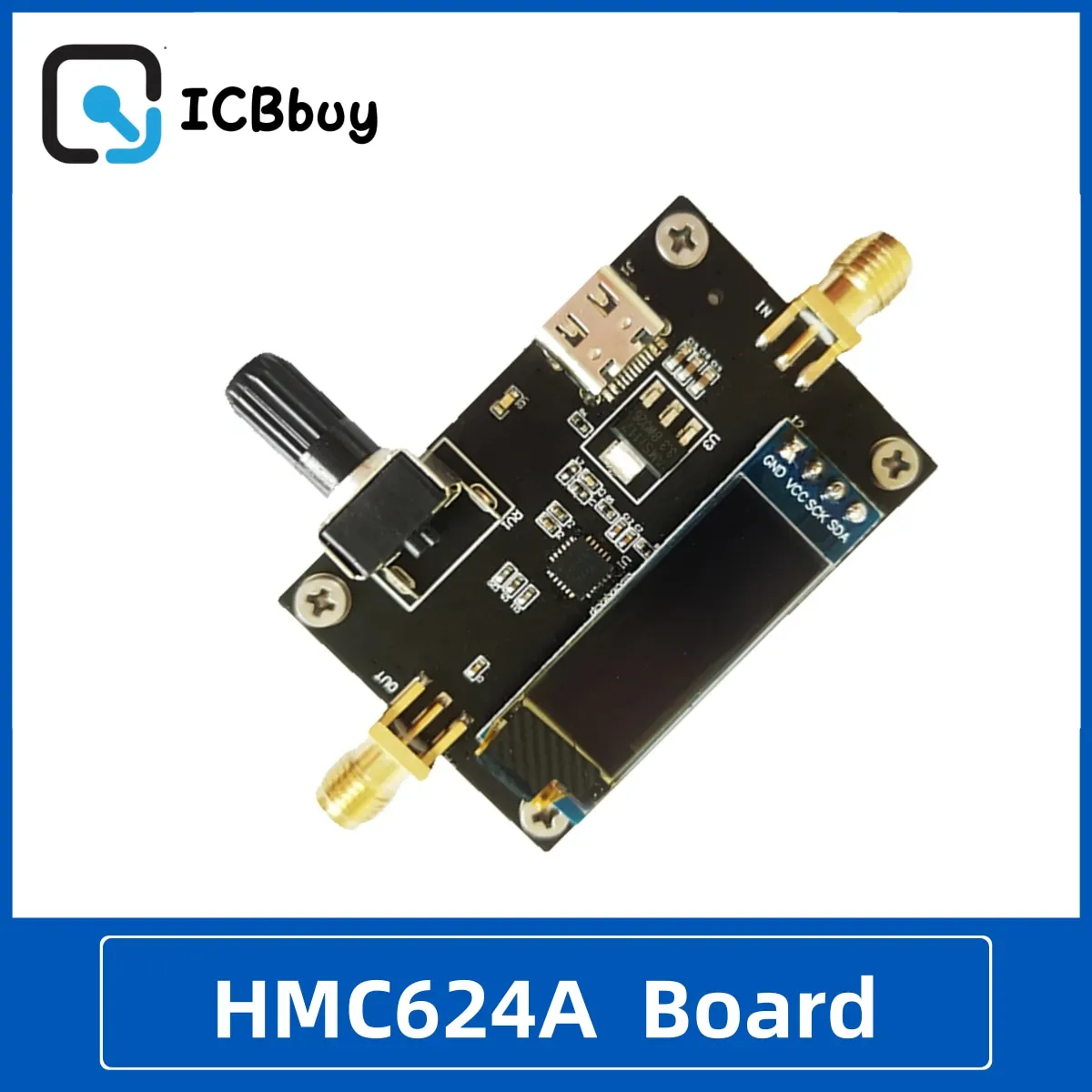 

HMC624A Digital RF Attenuator Module DC-6GHz 0.5dB Step Acuracy 0~31.5dB Adjustable