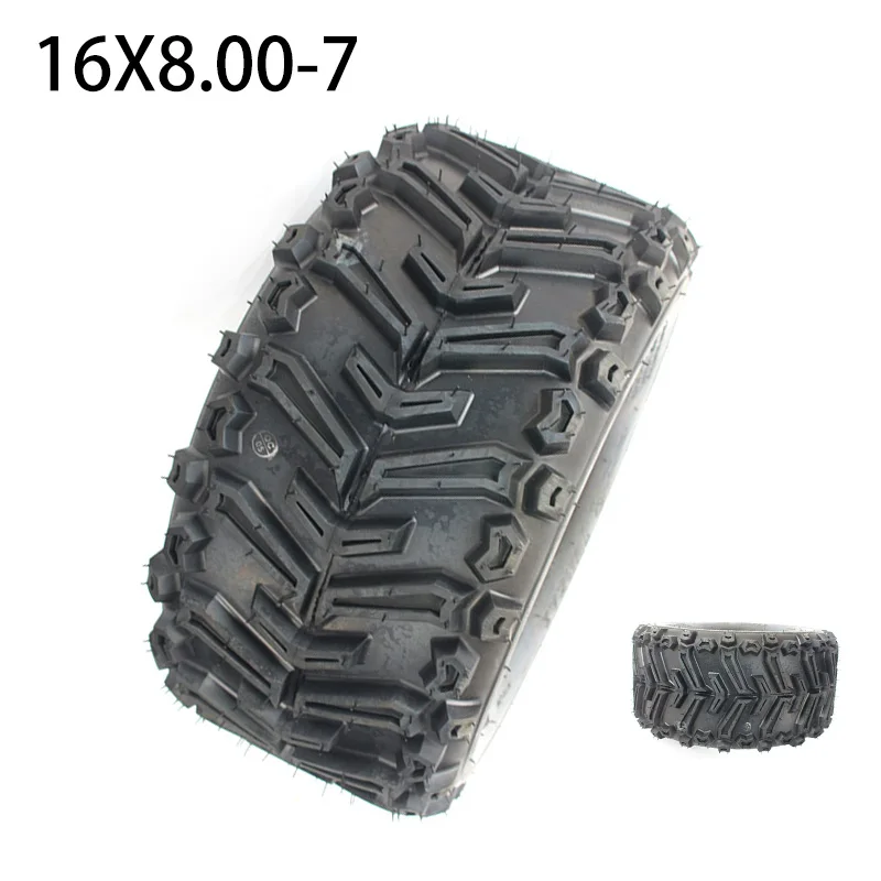 

Super High Performance 16x8.00-7 Vacuum Tyre ATV Tire Fit for ATV 50CC,90CC,70CC,110CC,125CC Outer Tyre