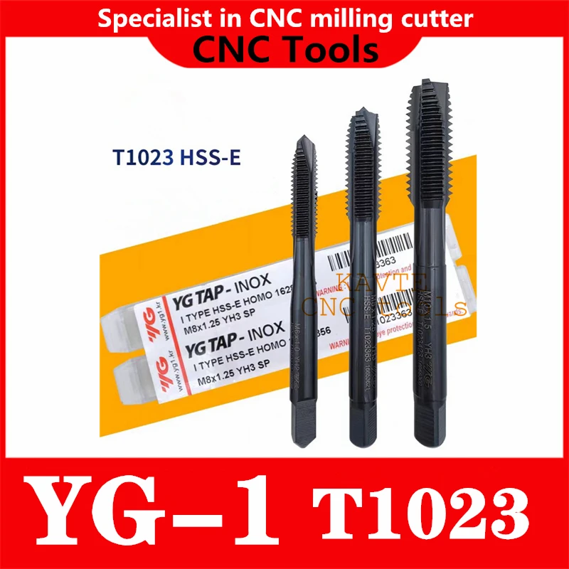 100% Original YG-1 T1023 HSS-EX Apex Tap M2 M2.5 M3 M3.5 M4 M5 M6 M7 M8 M10 M12 M14 M16 M18 M20 Processing: Stainless Steel