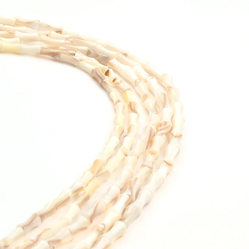 Natural Bone Shape Shell Beads Loose Spacer Beads For Bracelet Necklace DIY Jewelry Making Accessories